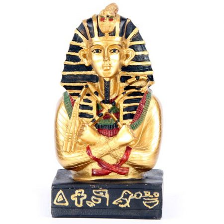 egyptian bust ornament of Tutankhamen