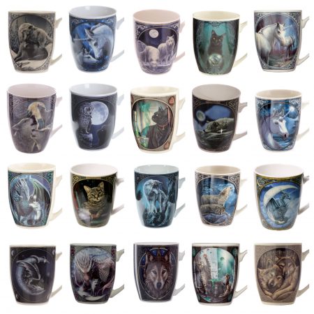large collection of collectible lisa parker mugs