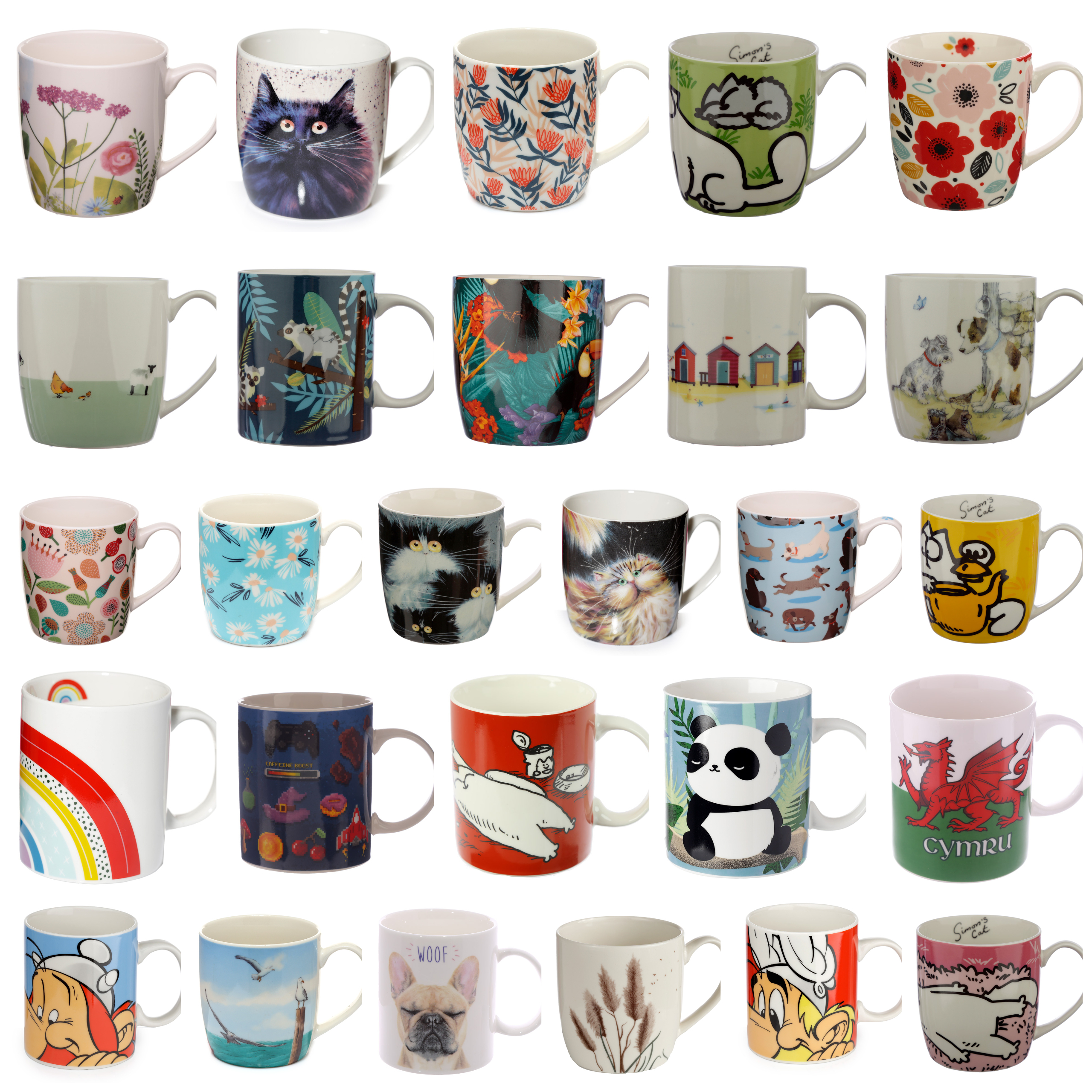 porcelain mug collection