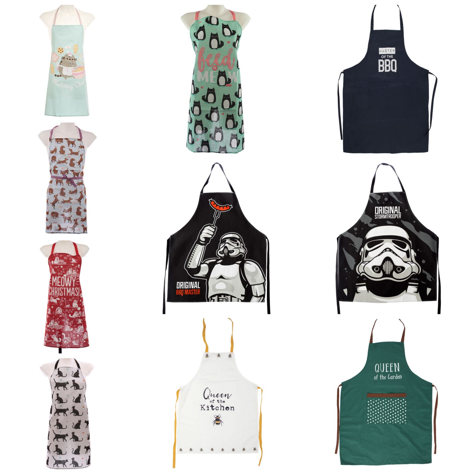 Unisex novelty apron selection