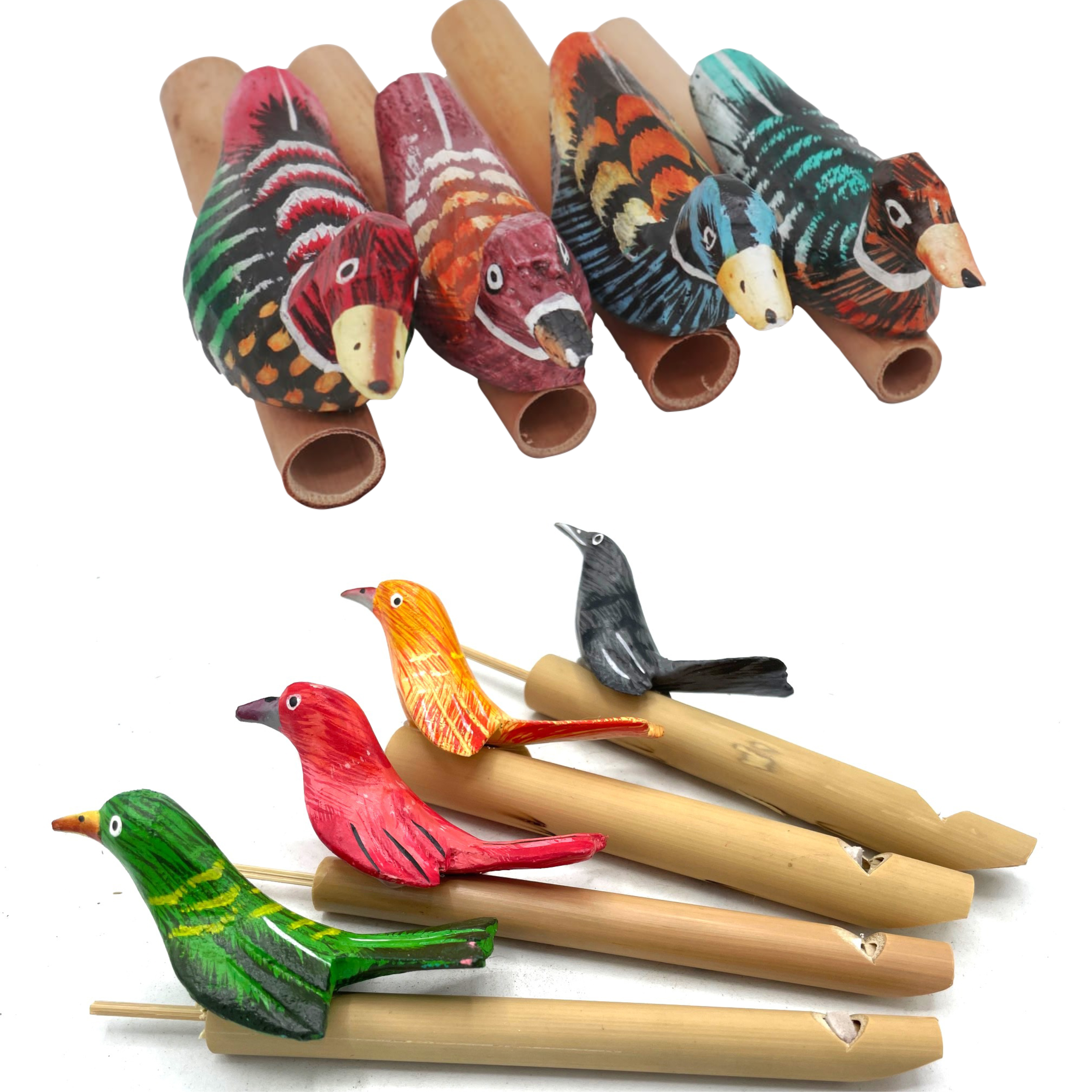 Hand Made Bamboo Bird Whistle & Duck Caller