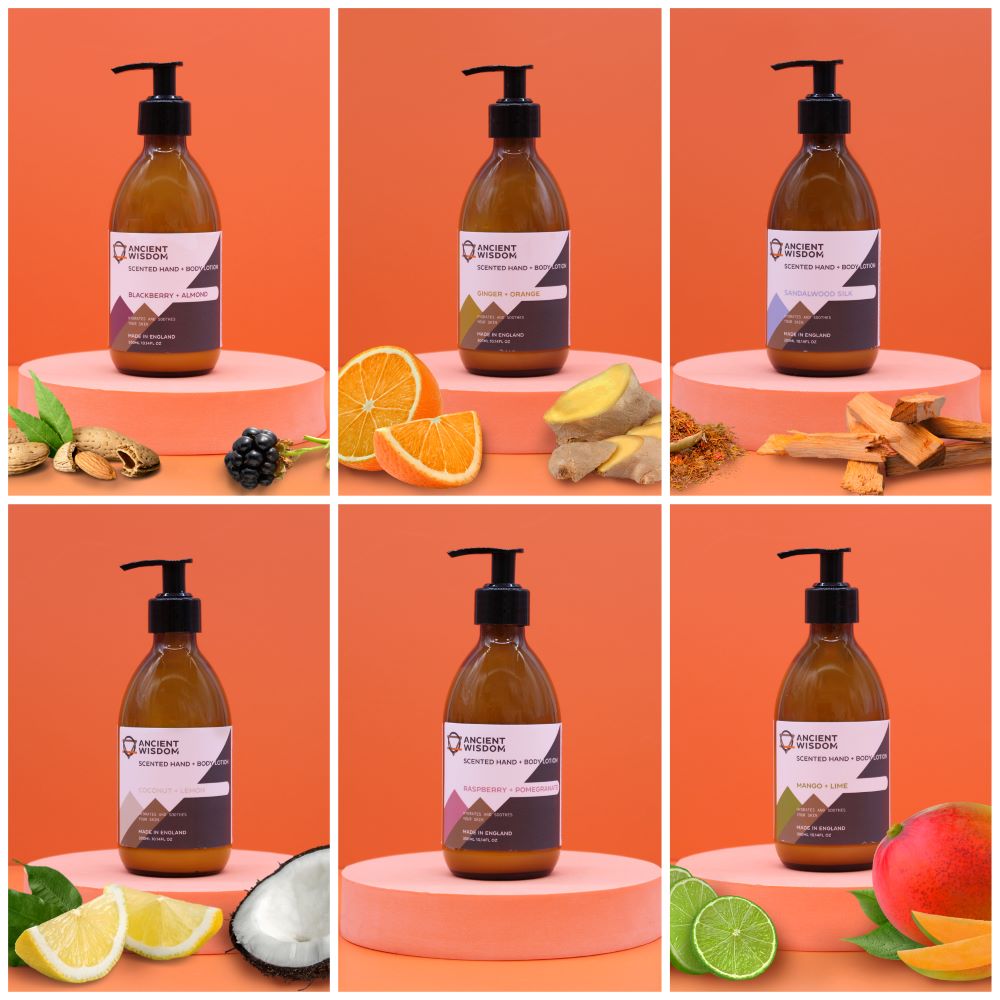 body and hand lotion with natural fragrance