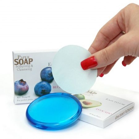 compact paper soap