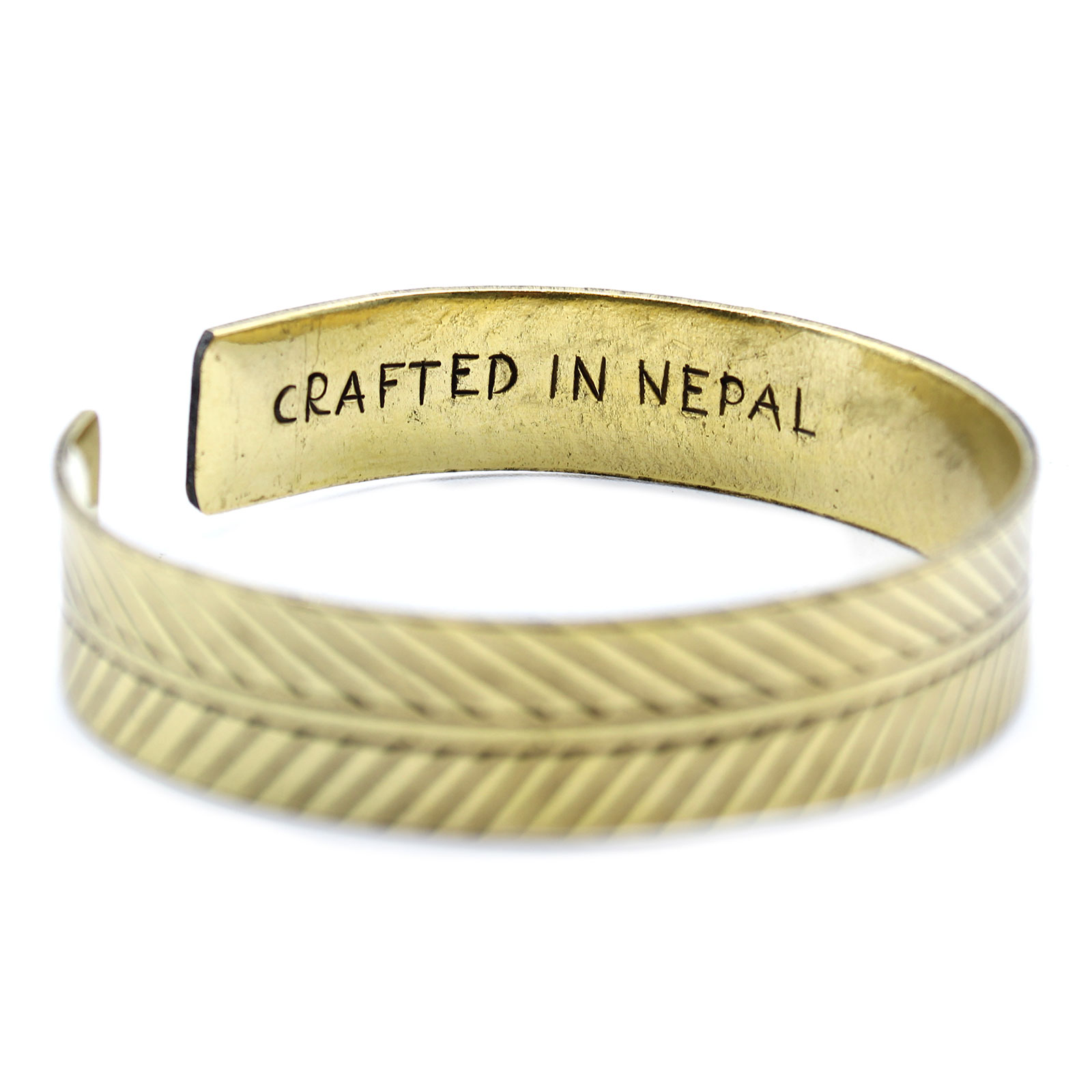 Tibetan Mantra Bracelet - Copper and Brass Cuffs - Image 5