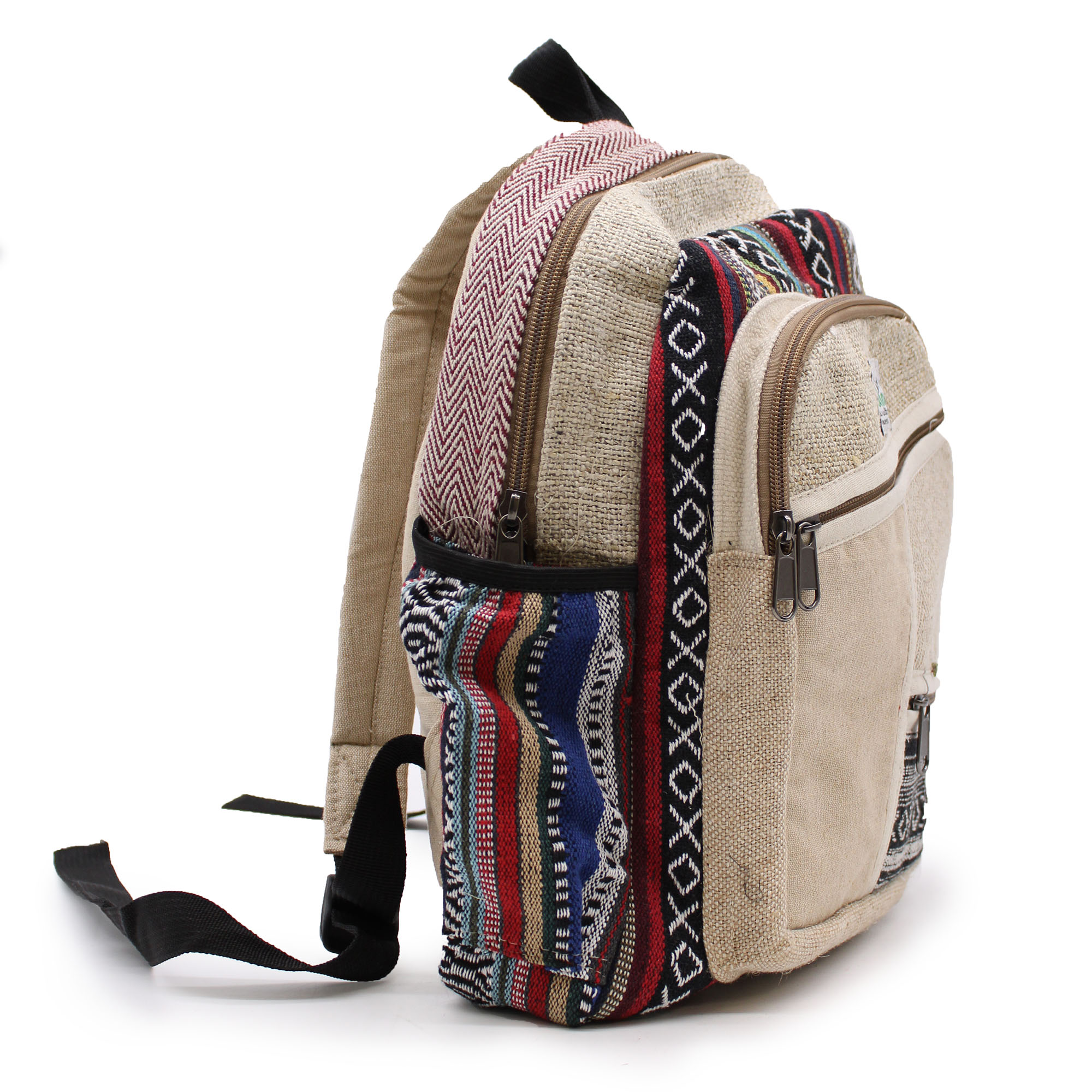 Cotton & Hemp Himalayan Backpacks with Zips - Image 6