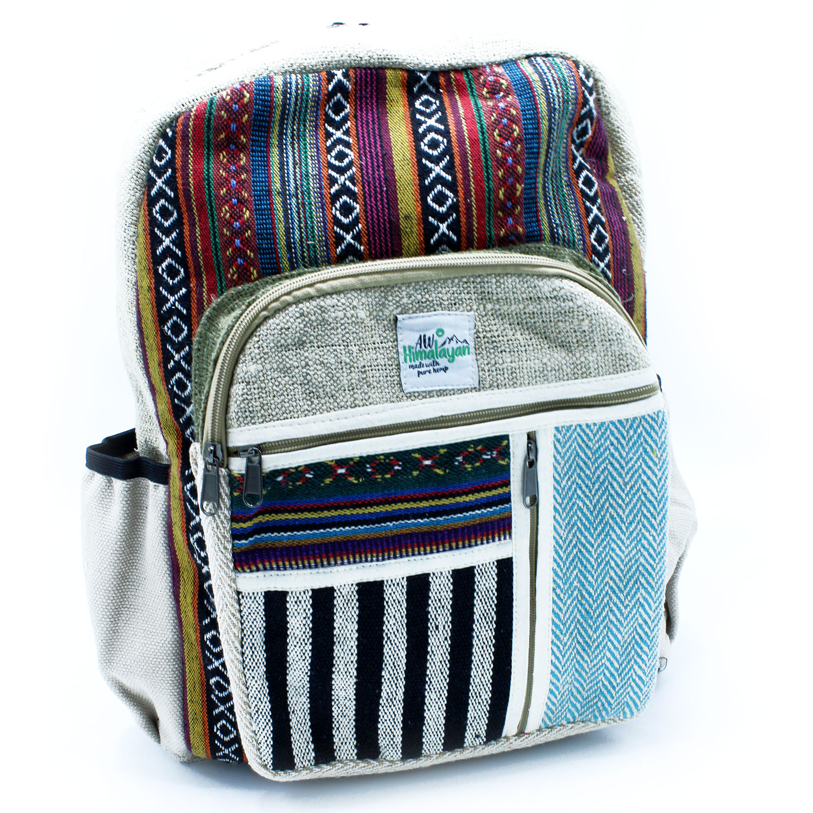 Cotton & Hemp Himalayan Backpacks with Zips - Image 3