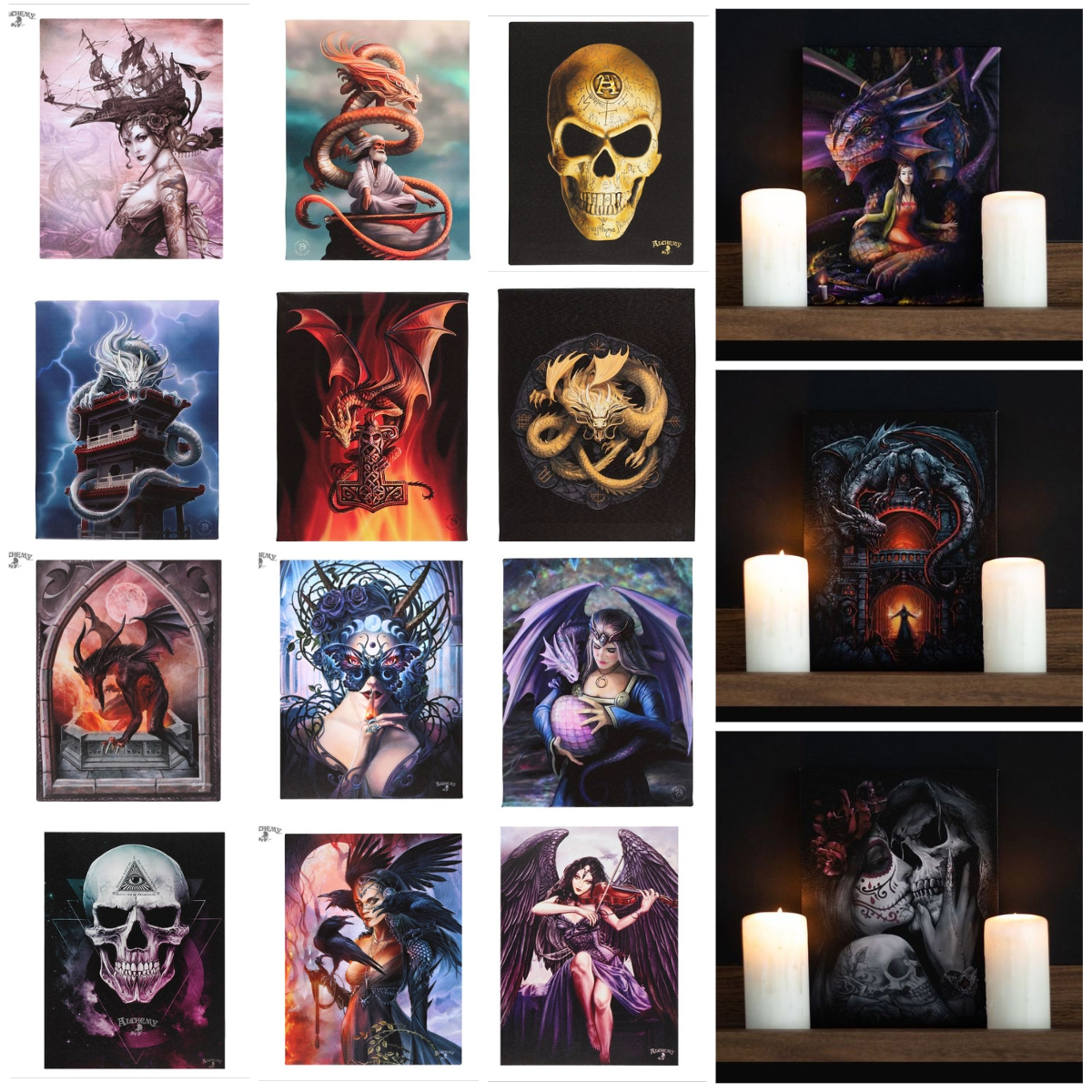 Halloween gothic wall canvas