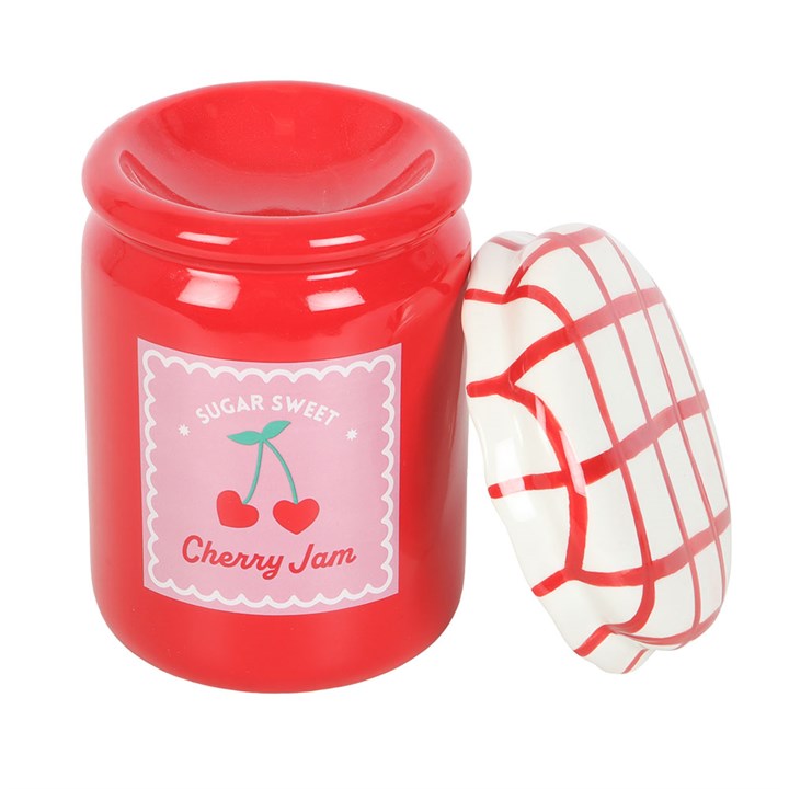 Cherry Jam Jar Oil Burner and Wax Warmer - Image 4