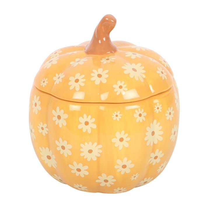 Groovy Floral Pumpkin Oil Burner - Image 2